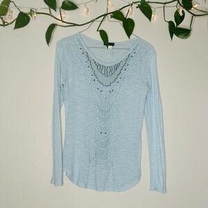 Venus Long Sleeve Beaded Tunic Top